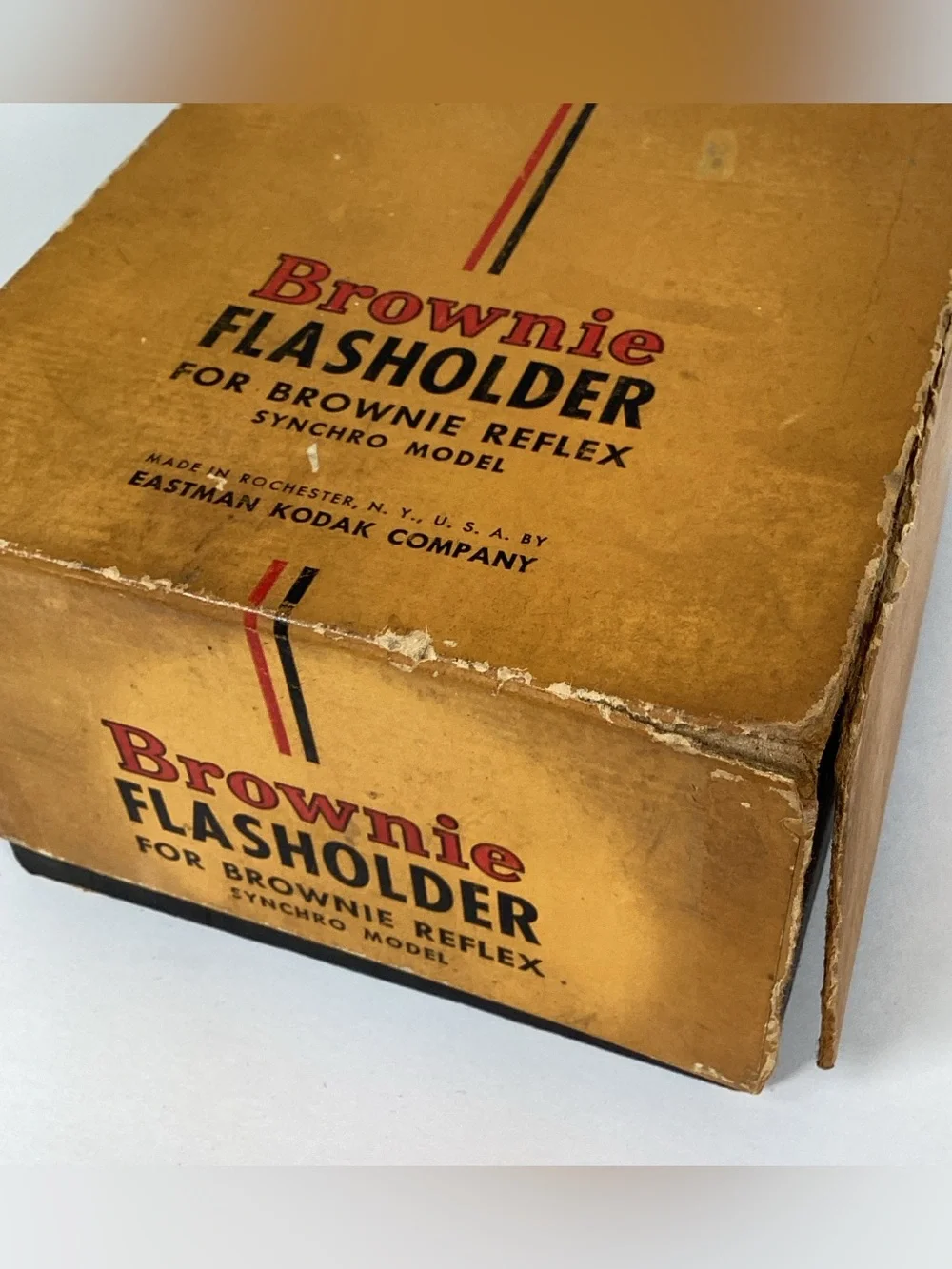 Vtg Kodak Duraflex Flasholder And Brownie Reflex Synchro Model Flasholder